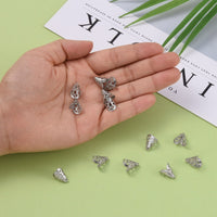 10 Coupelles cones pour perles argents 12mm en acier chirurgical