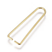 2 Stainless steel long pinch bail for beads
