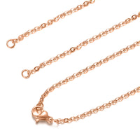 Chaîne pour collier en acier inoxydable, Séparée au milieu