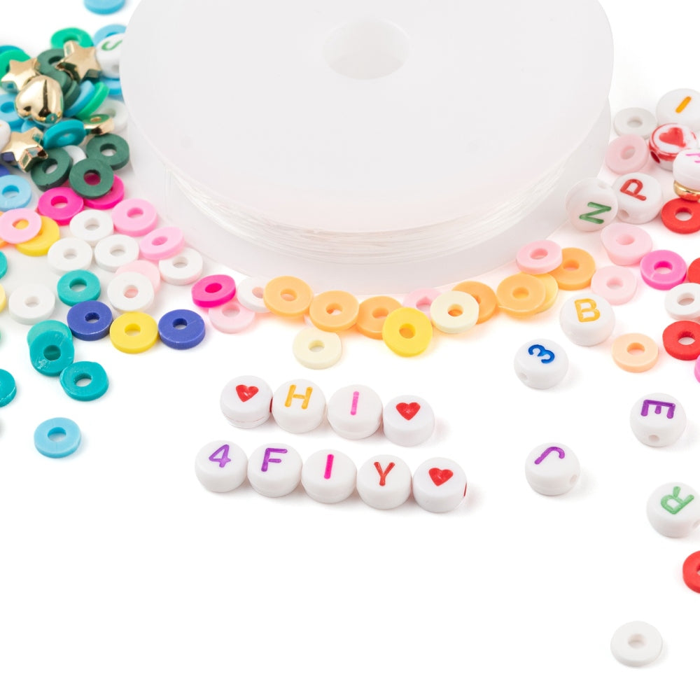 Kit de perles pour la fabrication de bijoux et bracelets, 1160 pièces