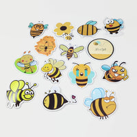 50 autocollants abeilles en vinyle