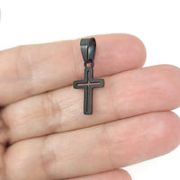 1 stainless steel cross pendant 18mm