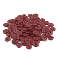 25 Boutons en résine de 10mm - Choisissez votre couleur: bleu, rouge, gris, rose, beige, mauve