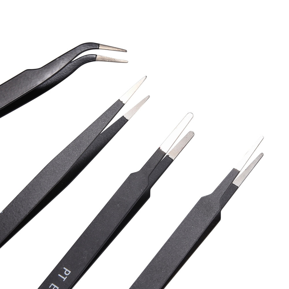 6pcs Tweezers Set for Jewelry, Beads & DIY Crafts