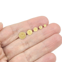 50 tiges pour boucle d'oreille en acier inoxydable or