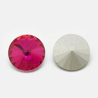 10 pointed back rivoli glass rhinestone 12mm