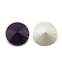 10 pointed back rivoli glass rhinestone 12mm