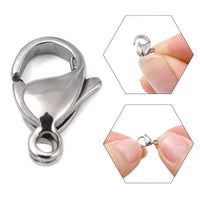 5 Surgical steel lobster clasps