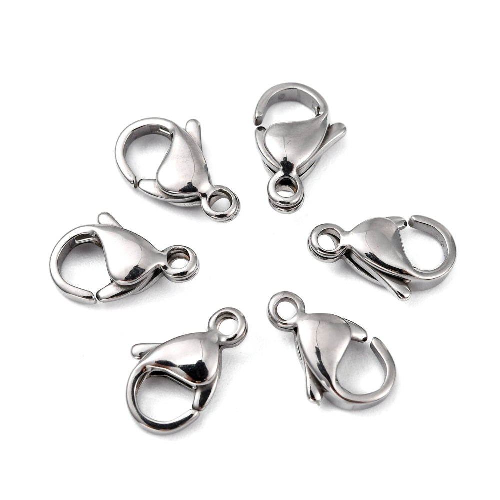 5 Surgical steel lobster clasps