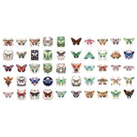 50 butterfly vinyl sticker pack