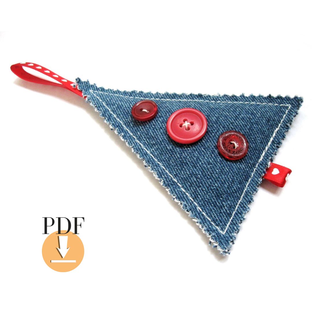 DIY Christmas tree ornament - Easy PDF sewing pattern