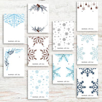 Winter Whimsy Earring Card Printables - Handmade with love