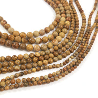 Perles en Pierres Naturelles Picture Jasper Rondes