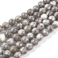 Pierres Tibétaine Naturelles Agate Rondes 6 ou 8mm