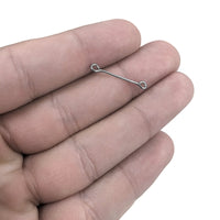 50 Stainless steel double sided eyepins - 19, 21 or 30mm - Hypoallergenic jewelry findings