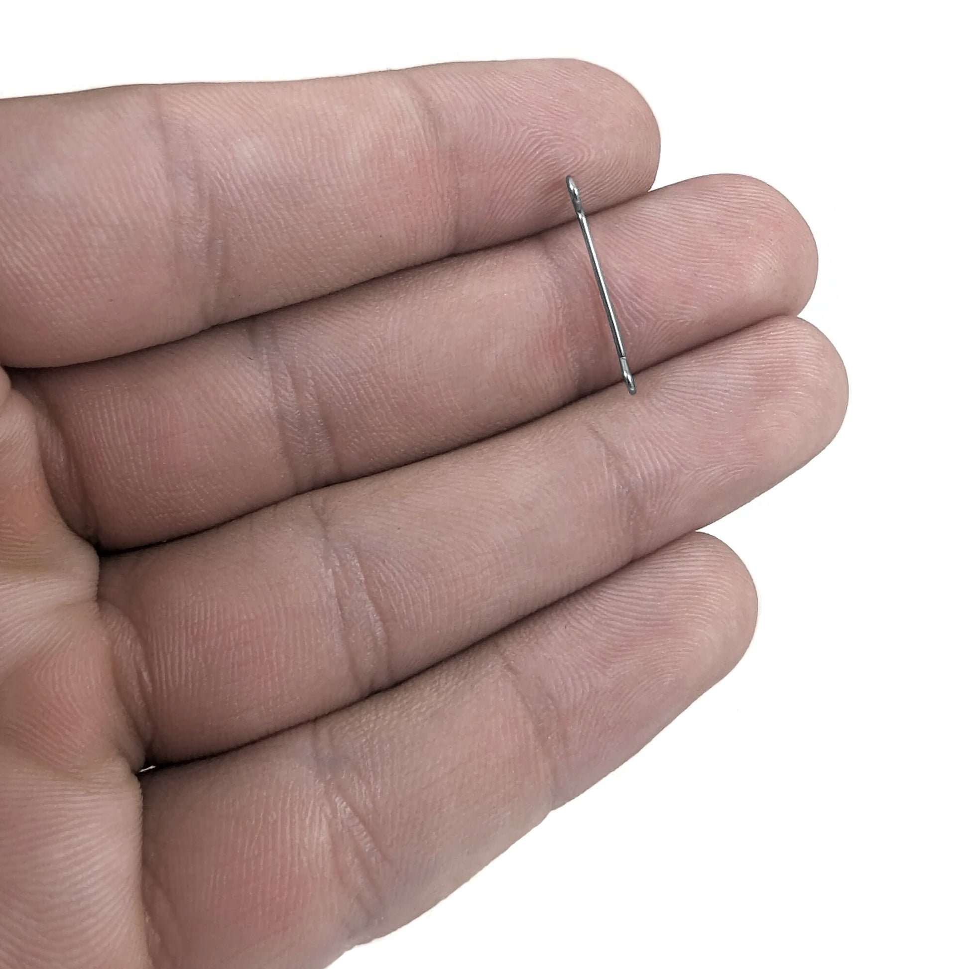 50 Stainless steel double sided eyepins - 19, 21 or 30mm - Hypoallergenic jewelry findings