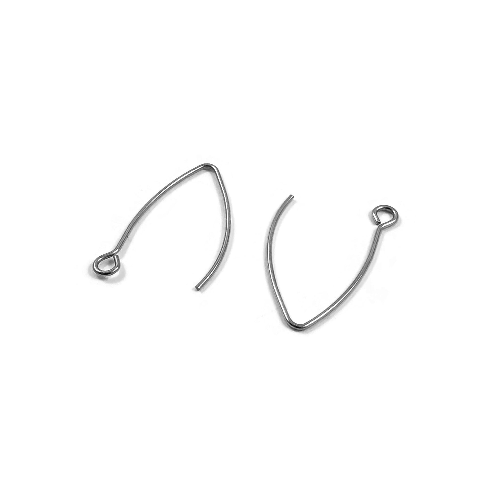 10 crochets pour boucle d'oreille en acier inoxydable hypoallergénique