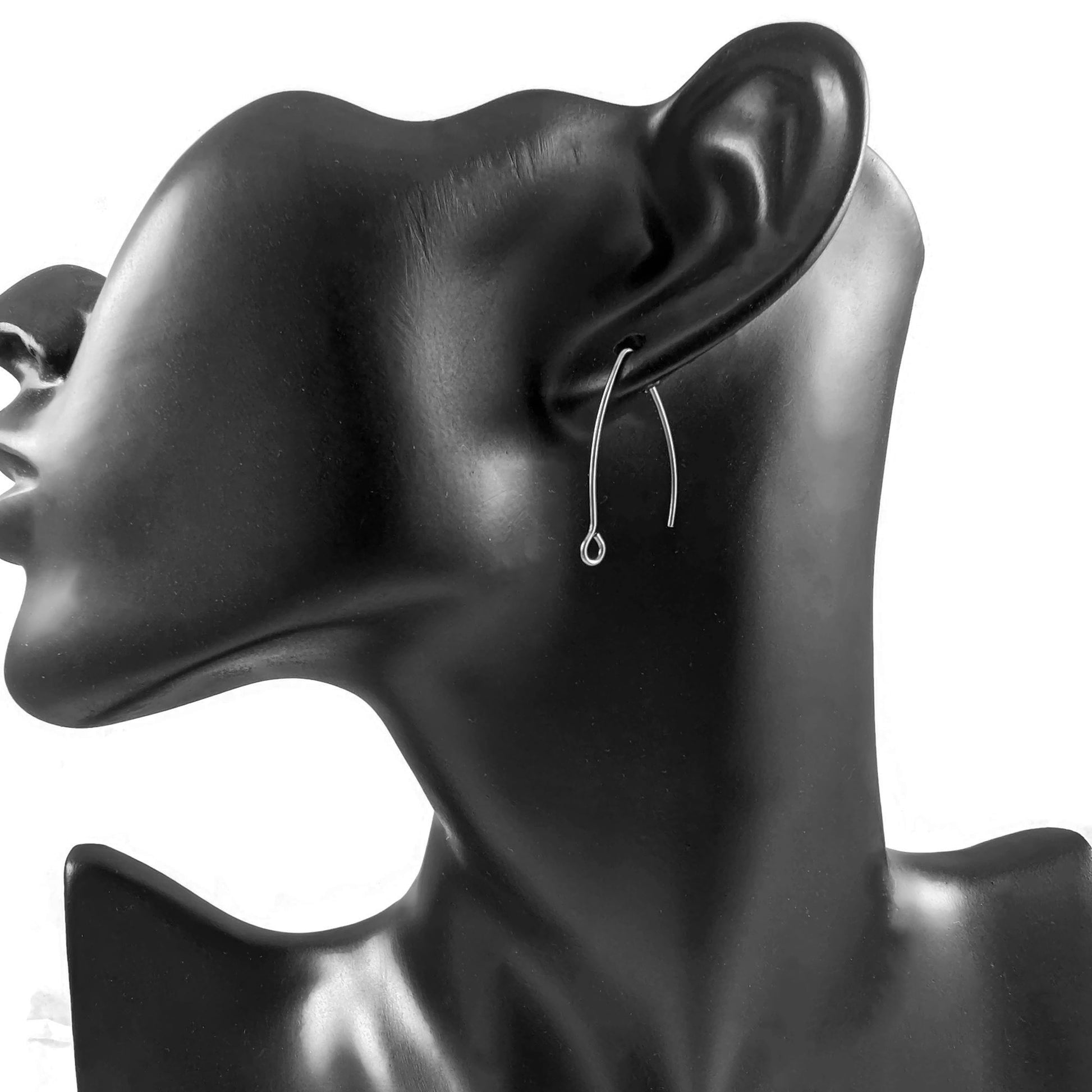 10 crochets pour boucle d'oreille en acier inoxydable hypoallergénique