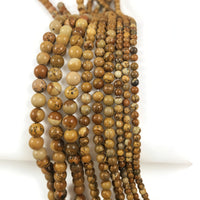 Perles en Pierres Naturelles Picture Jasper Rondes
