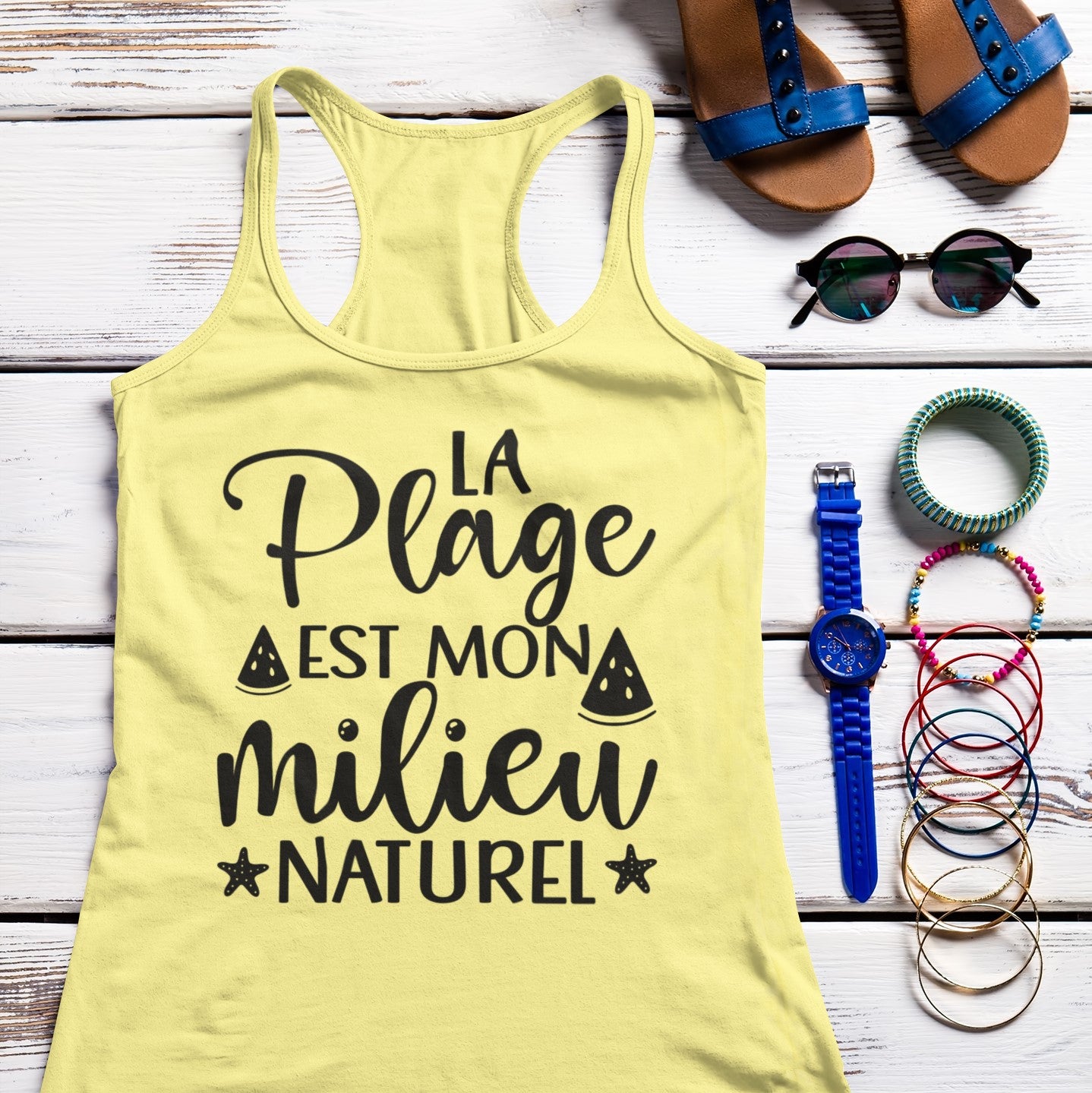 La plage est mon milieu naturel