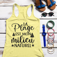 La plage est mon milieu naturel