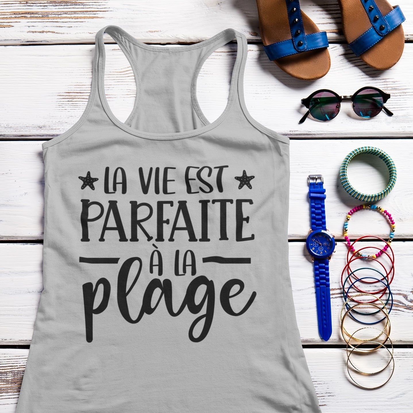 La vie est parfaite à la plage