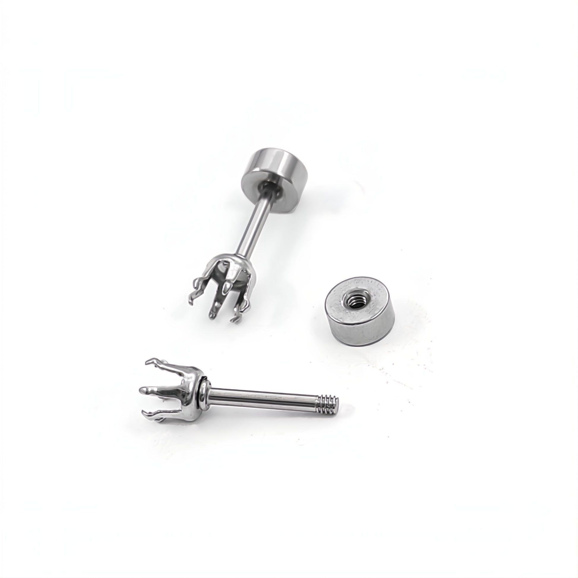 2 supports de strass pour boucles d'oreilles à vis 