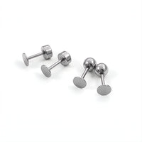 2 tiges à vis pour boucles d'oreilles