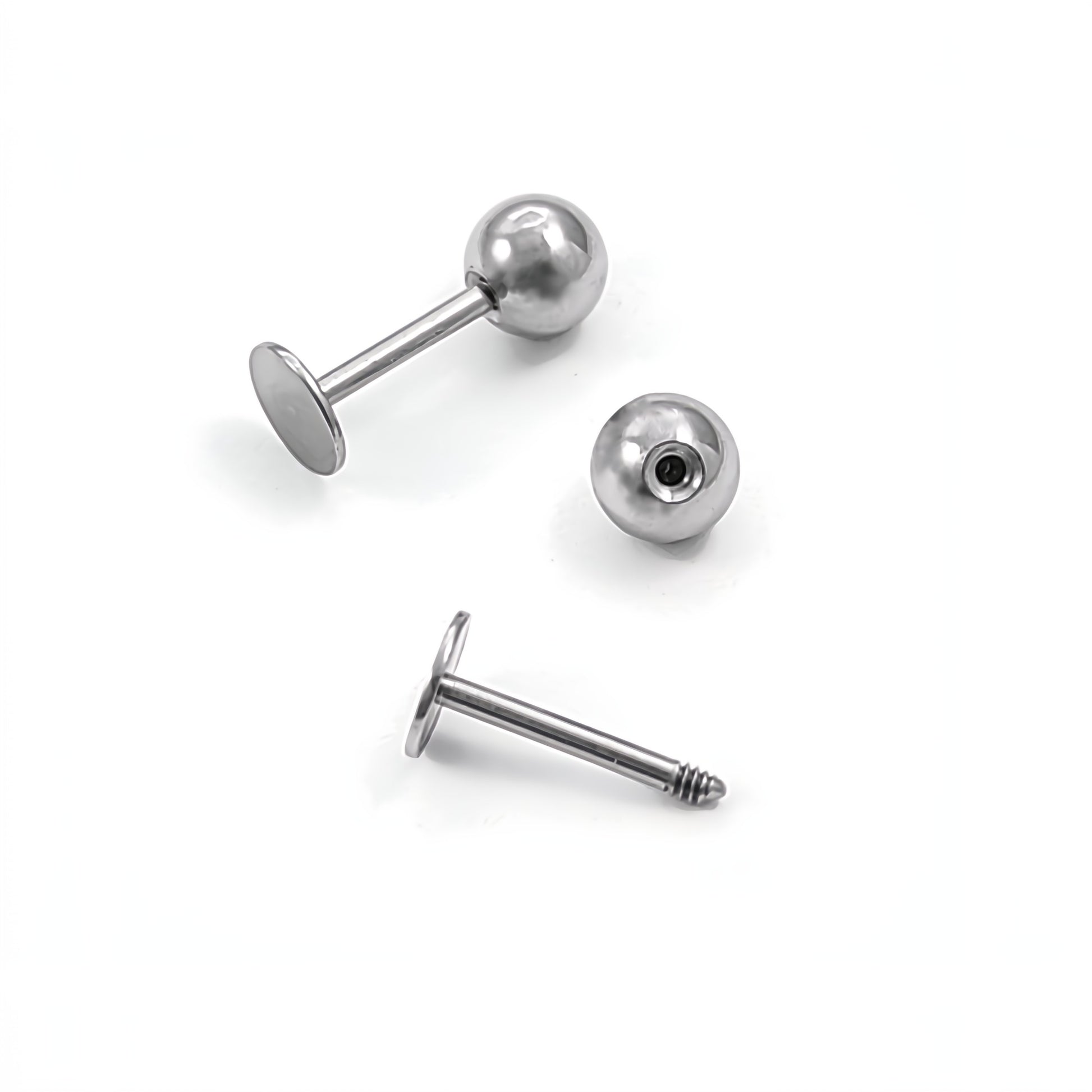 2 tiges à vis pour boucles d'oreilles