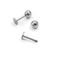 2 tiges à vis pour boucles d'oreilles