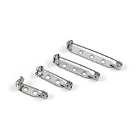 10 fermoirs pour broche en acier inoxydable