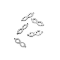 5 Connecteurs infini en acier inoxydable 22 x 7mm