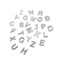1 Stainless steel letter charm
