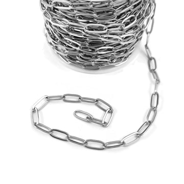 Chaîne trombone en acier inoxydable 10x4x1mm