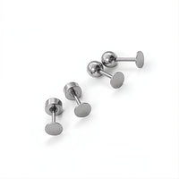 2 tiges à vis pour boucles d'oreilles