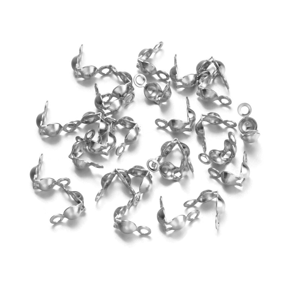 20 Surgical Steel Clamshell Knot Cover