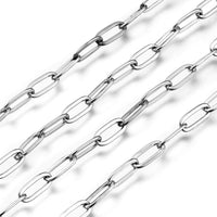 Chaîne trombone en acier inoxydable 10x4x1mm