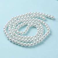 White Glass Pearl Beads - Choose your size