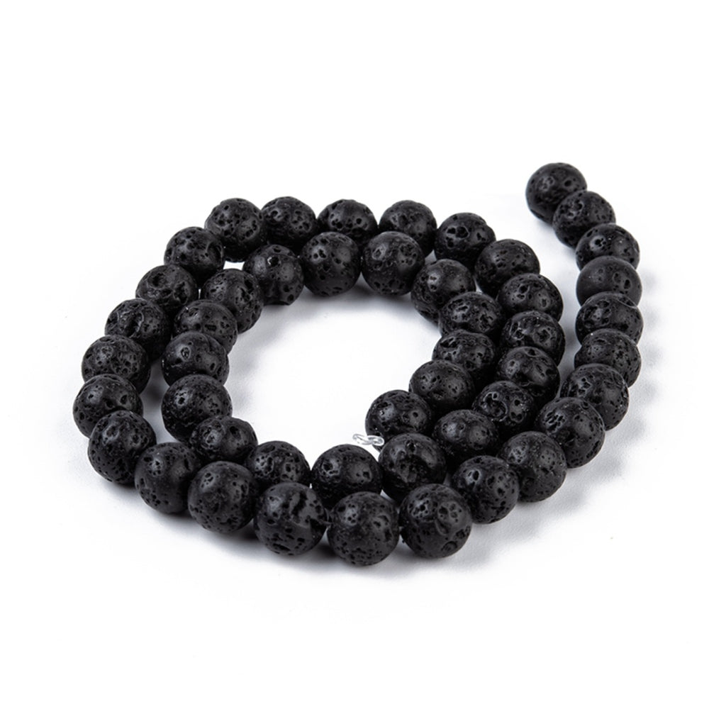 Perles de lave volcanique noire naturelle