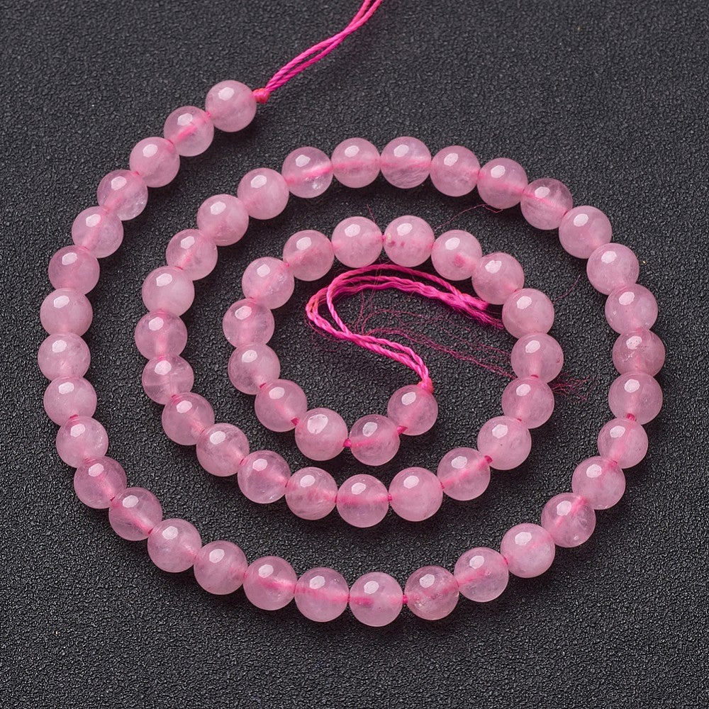 Perles Naturelles en Quartz Rose