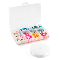 Kit de perles pour la fabrication de bijoux et bracelets, 1160 pièces