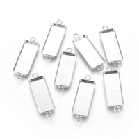 1 connecteur rectangulaire en acier inoxydable