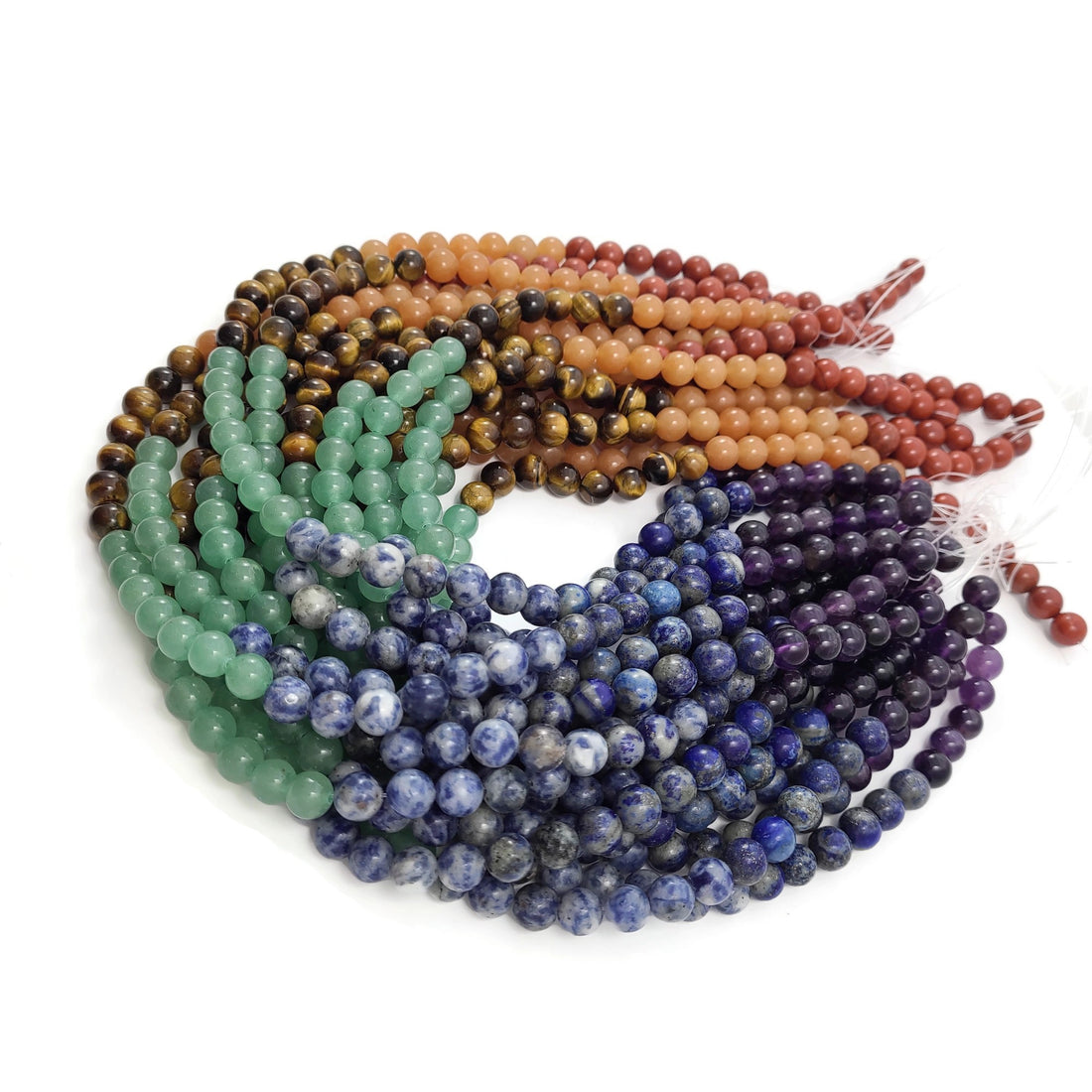 Natural Chakra Gemstone Beads – Mixed Stones