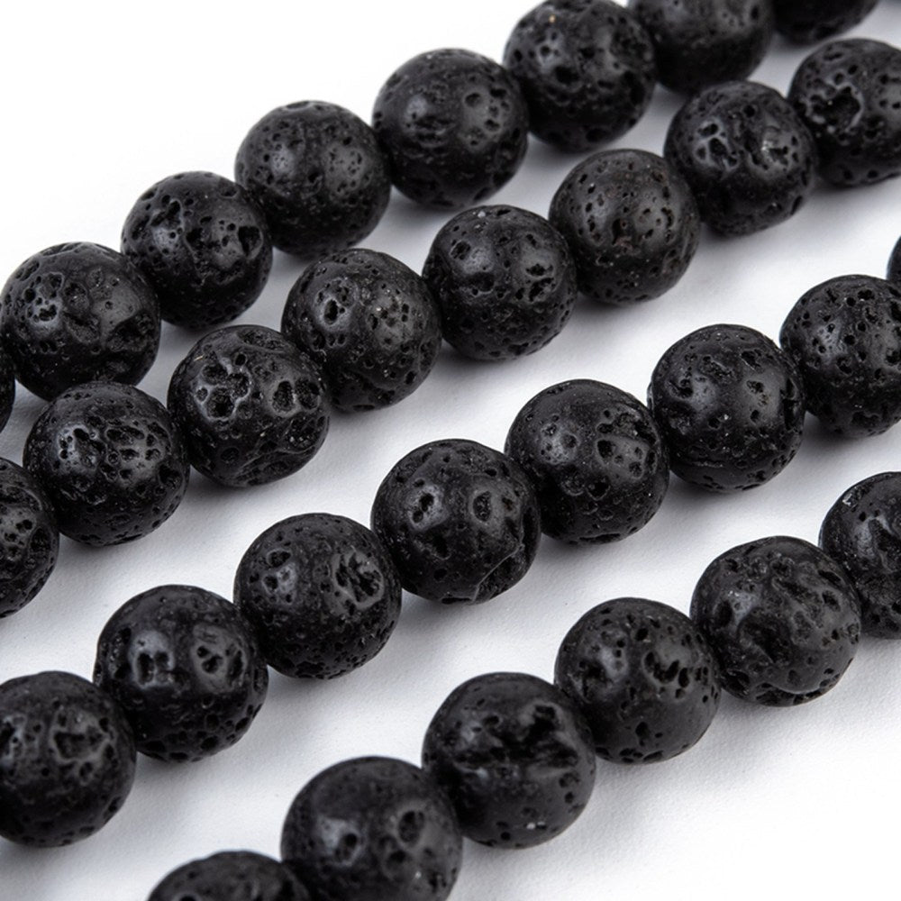Perles de lave volcanique noire naturelle