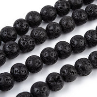 Perles de lave volcanique noire naturelle