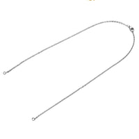 Chaîne pour collier en acier inoxydable, Séparée au milieu