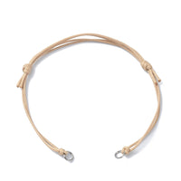 1 Base pour bracelet ajustable, Corde de polyester ciré