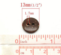 1 Coconut wooden button, 8 sizes available