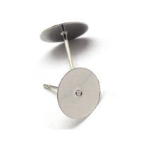 50 Stainless steel earring posts - Bulk price