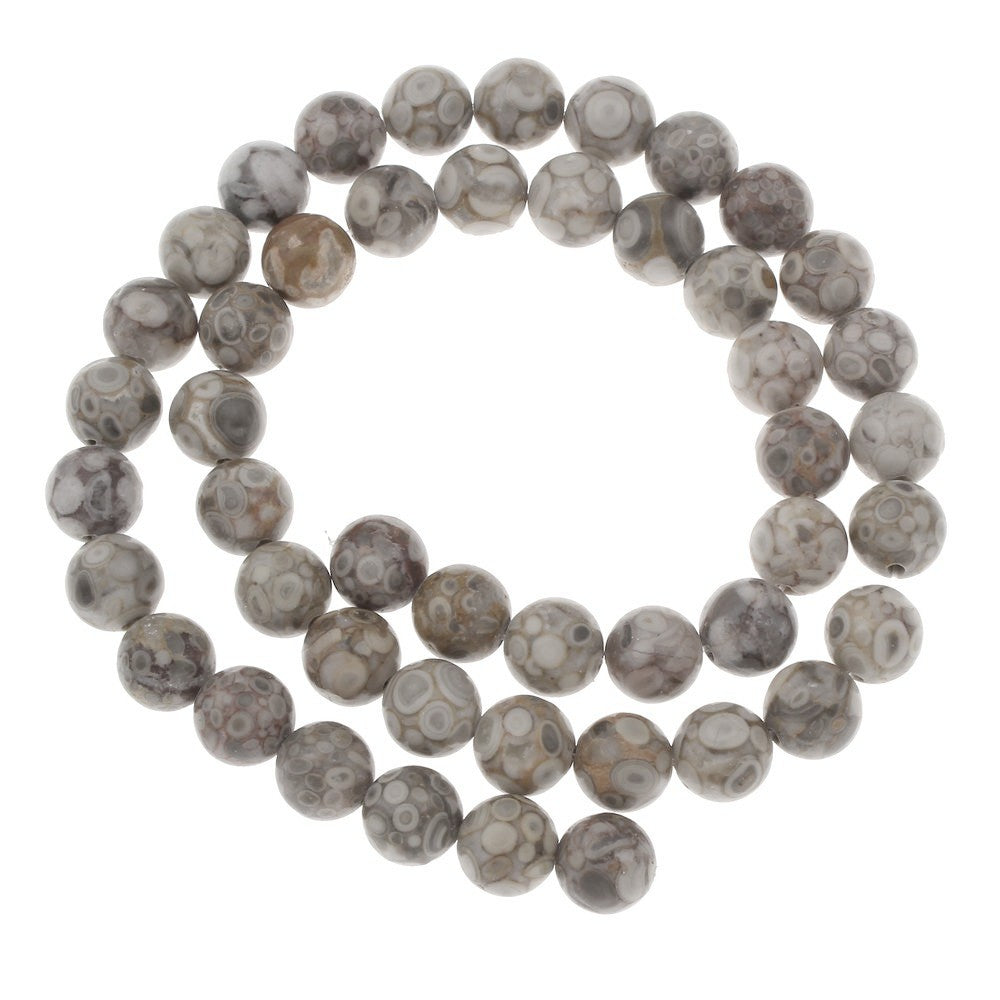 Pierres Tibétaine Naturelles Agate Rondes 6 ou 8mm